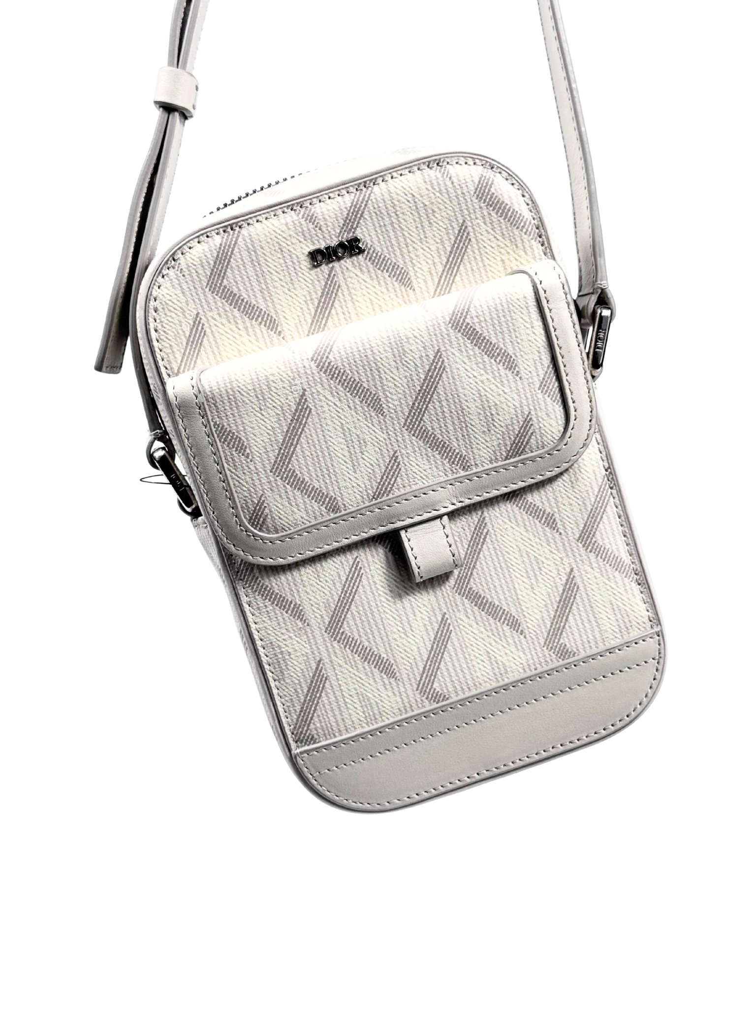Christian Dior Hit The Road Diamond Vertical Pouch Bag