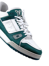 Louis Vuitton Trainer Monogram Embossed Green Sneakers 6