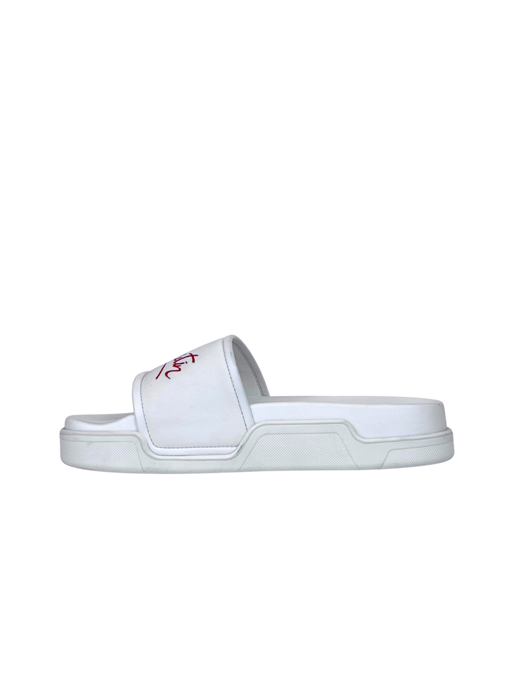 Christian Louboutin Pool White Slide