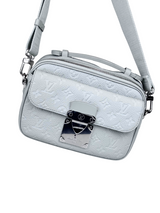 Louis Vuitton S Lock Monogram Taurillon Grey Messenger Bag 6