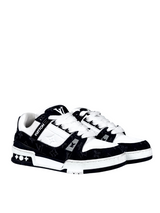 Louis Vuitton Trainer Monogram Denim Black Sneakers 1