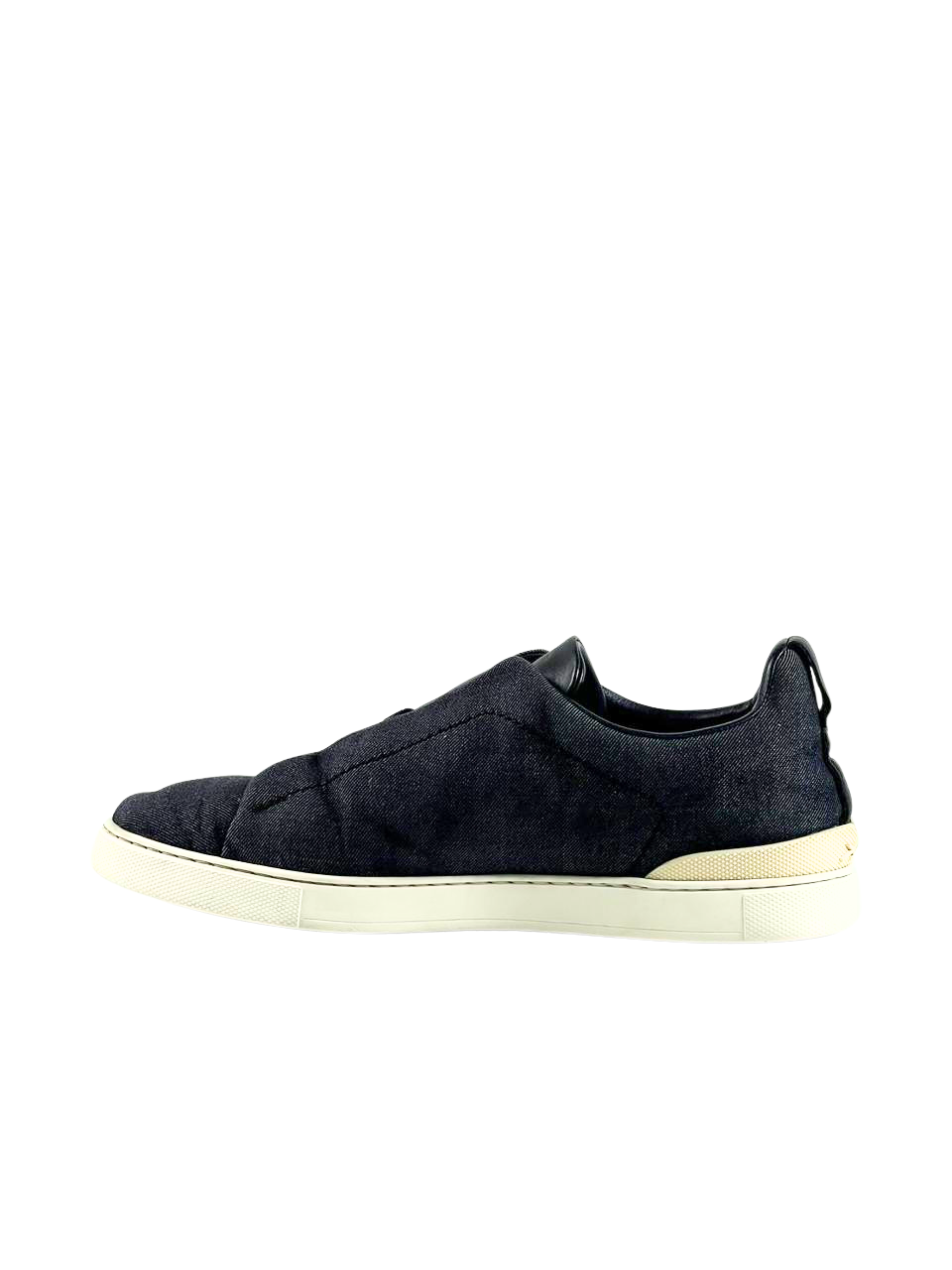 Zegna Triple Stitch Fabric Slip On
