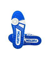 Louis Vuitton X Yayoi Kusuma Blue White Trainer Sneakers 3