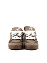 Louis Vuitton Trainer Monogram Denim Brown Sneakers 2