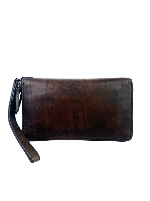 Berluti Tali Maxi Scritto Dark Brown Wallet