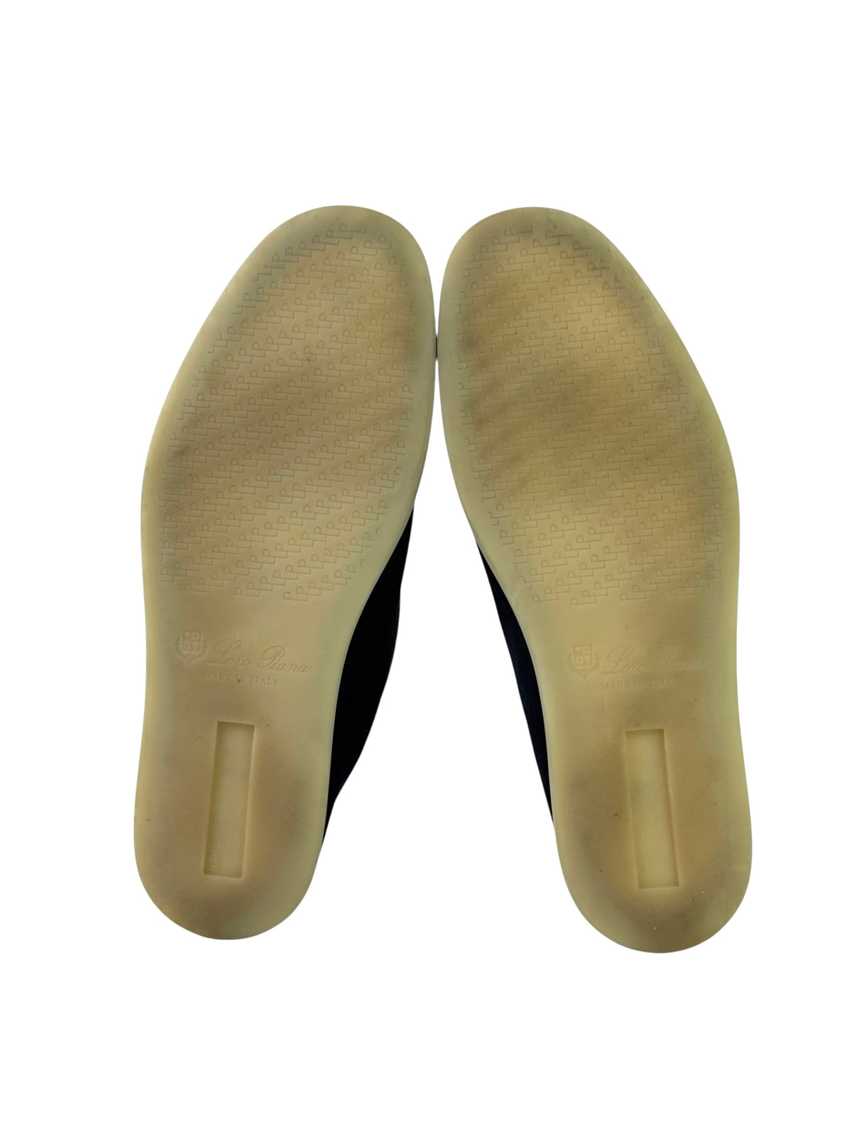 Loro Piana Venice Walk Navy Suede Slip On