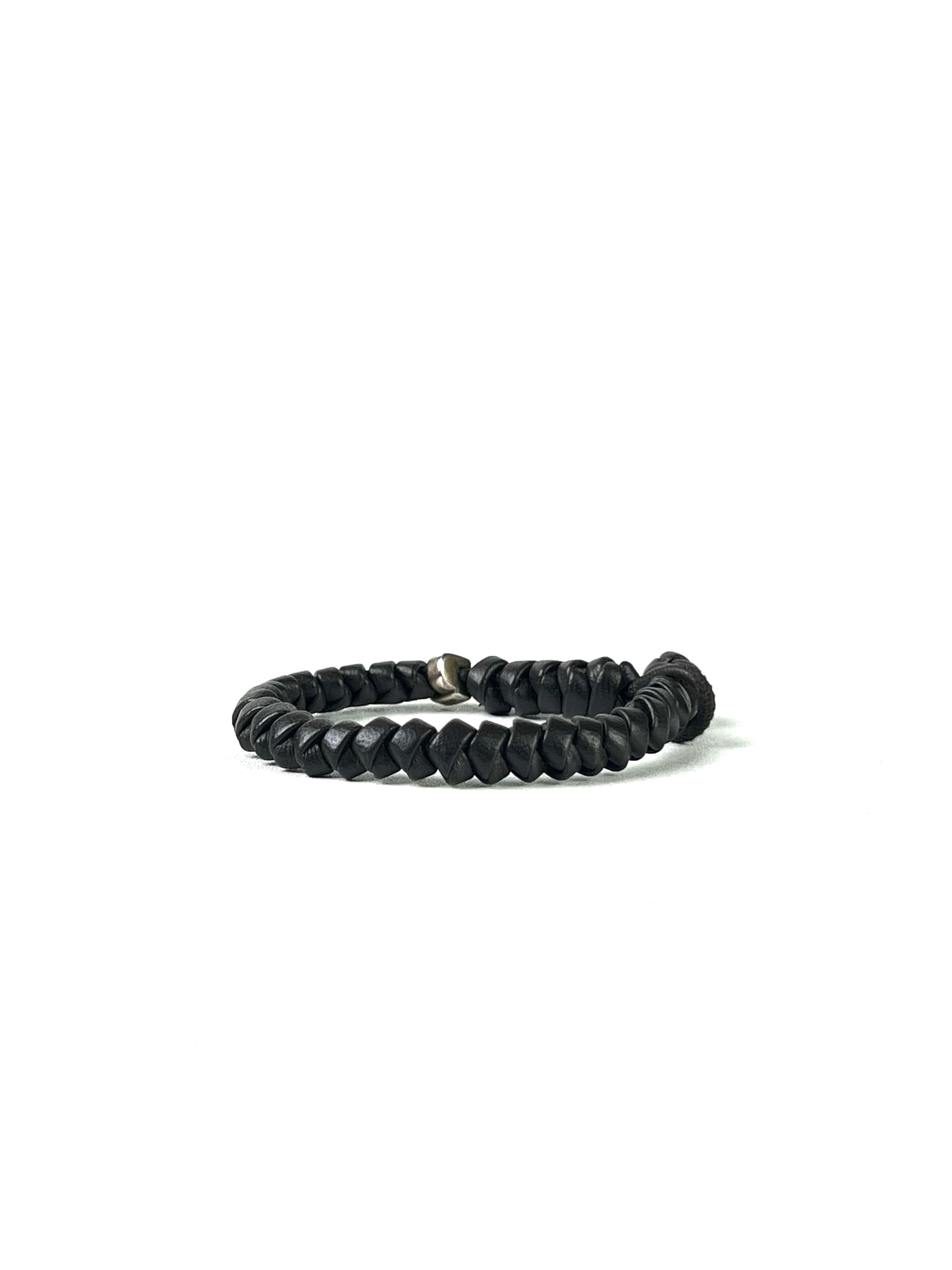 Bottega Veneta Intrecciato Black Bracelet