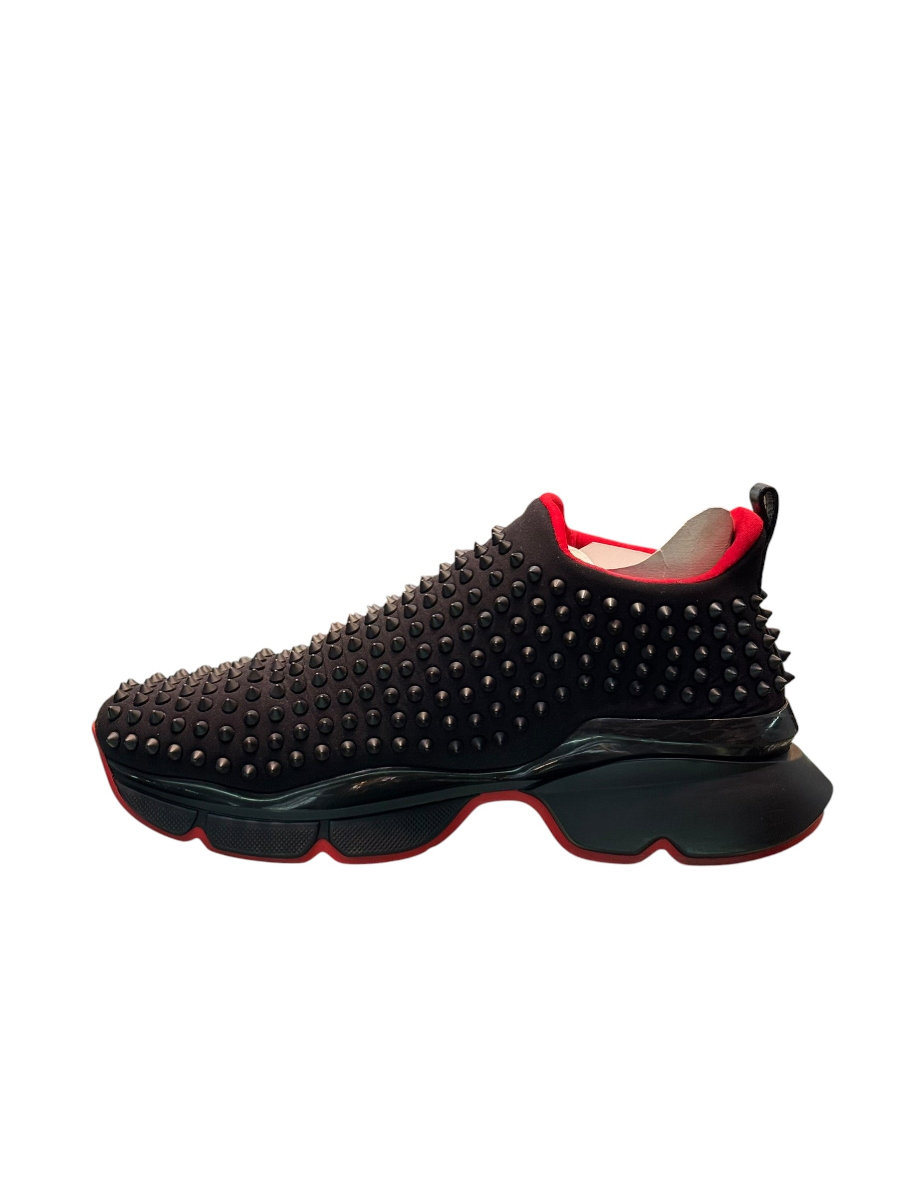 Christian Louboutin Neoprene Studs Black Sneakers