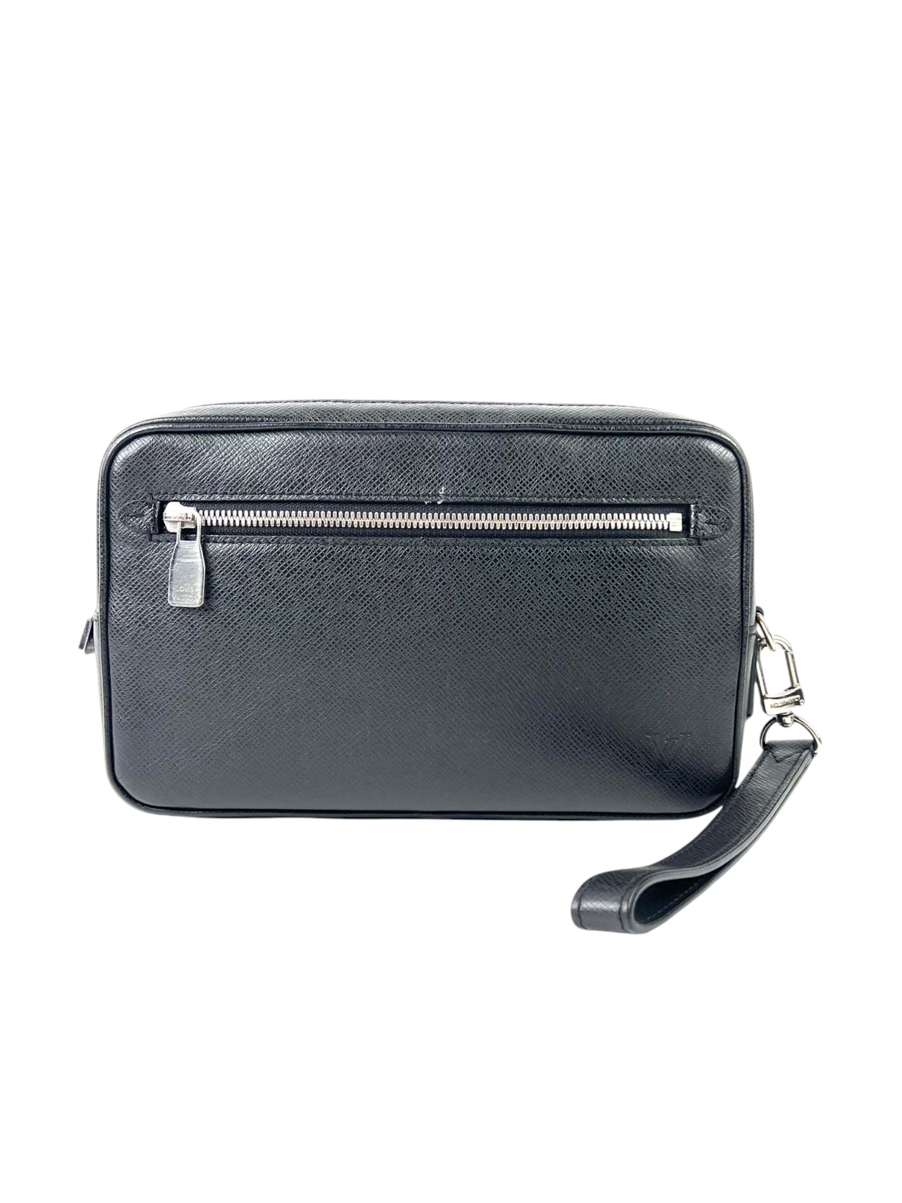 Louis Vuitton Taiga Leather Logo Kasai Clutch