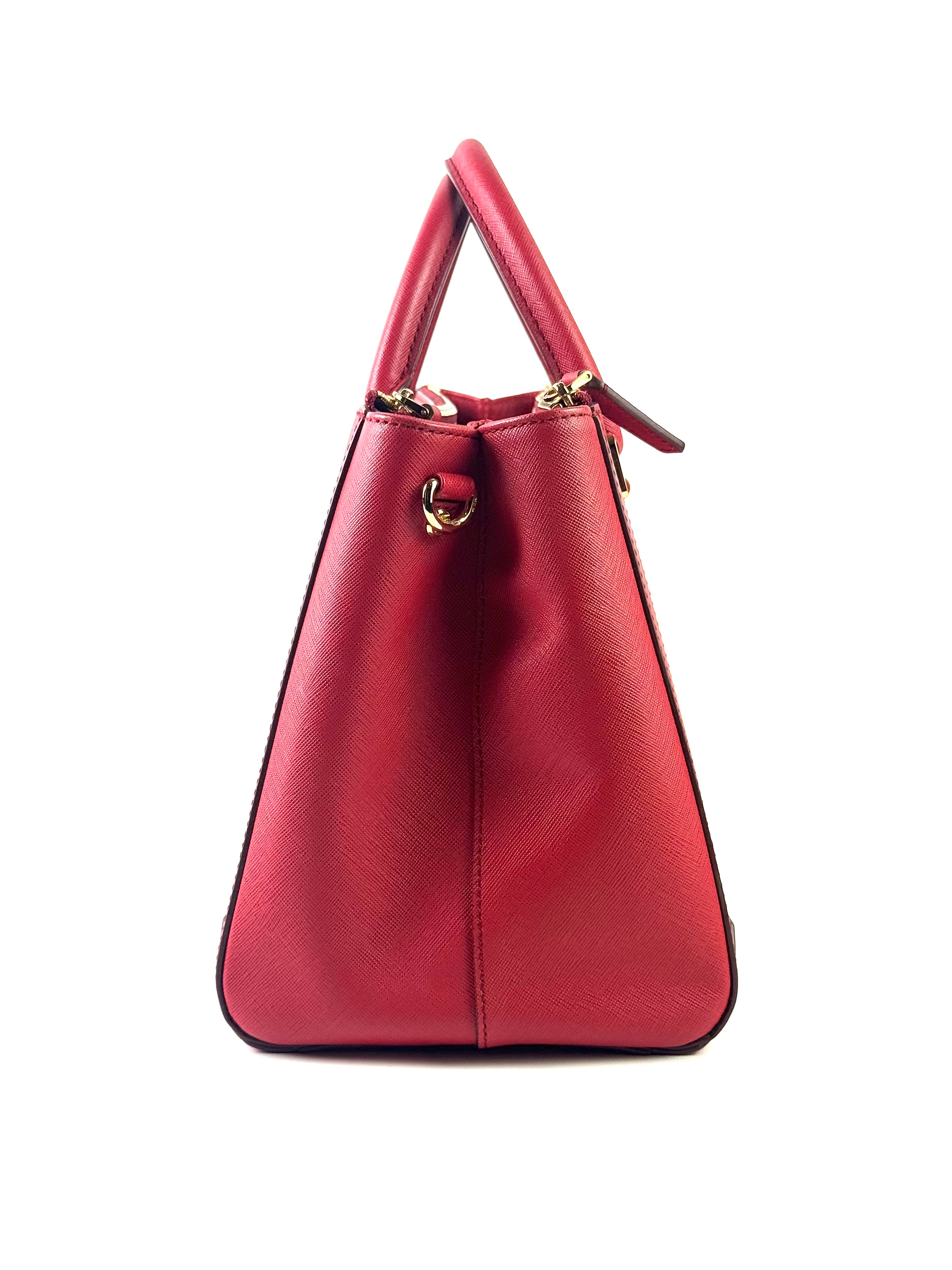 MCM Red Saffiano Nuovo Bag