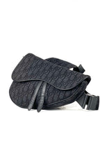 Christian Dior Oblique Jacquard Black Saddle Slingbag 3