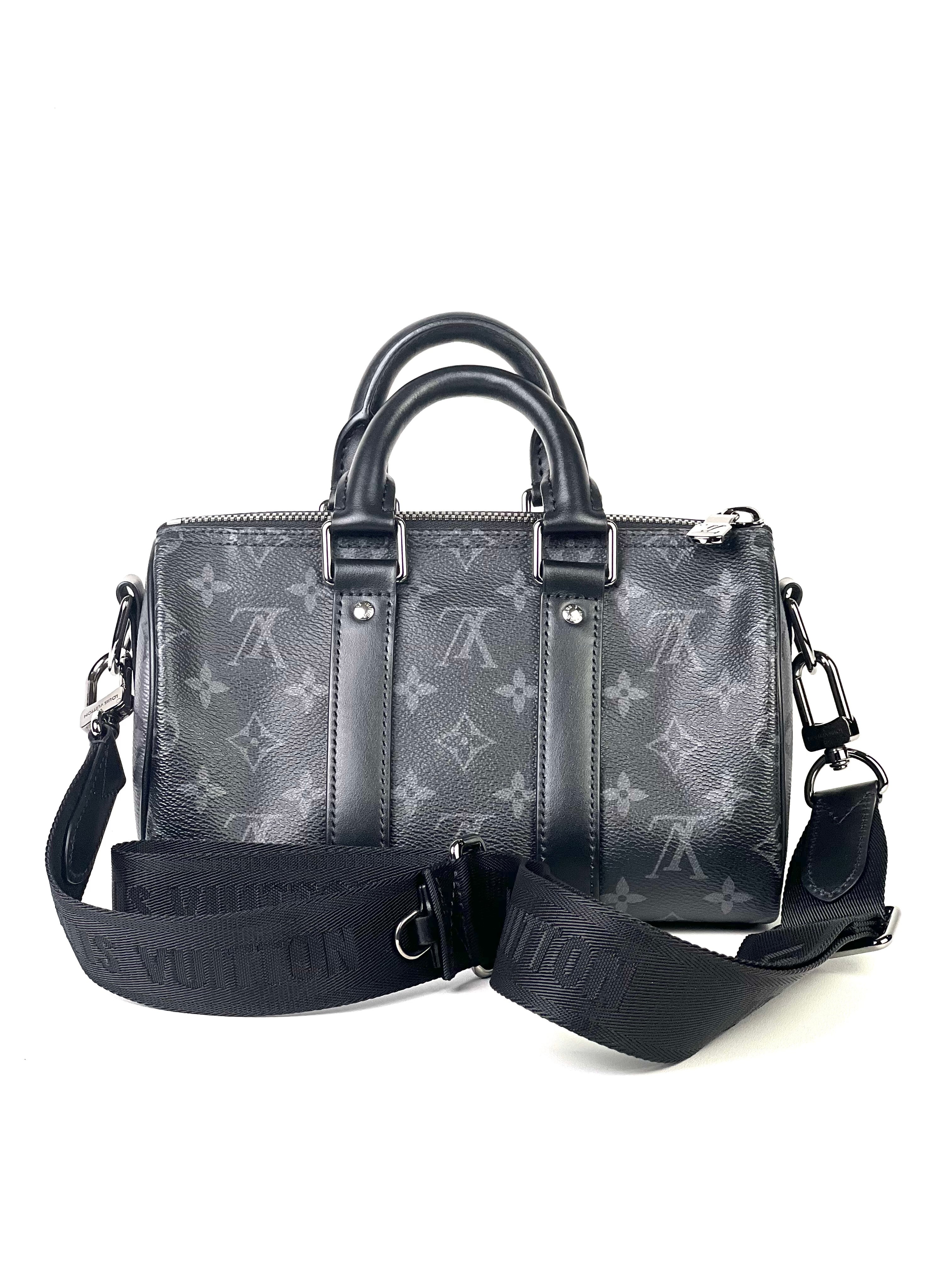 Louis Vuitton Eclipse Monogram Keepall Bandoulière 25