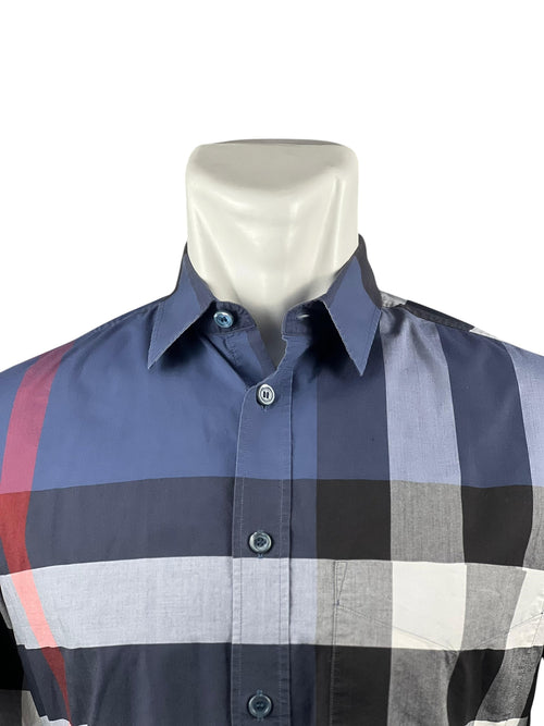 Burberry Nova Check Navy Long Shirt