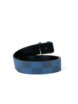 Louis Vuitton Initial 40MM Logo Damier Blue Belt 3