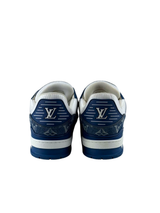 Louis Vuitton Trainer Denim Monogram Blue Sneakers 4