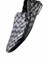Bottega Veneta Intrecciato Black Leather Slipper 6