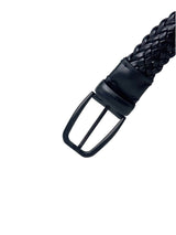 Zegna Black Leather Belt 5