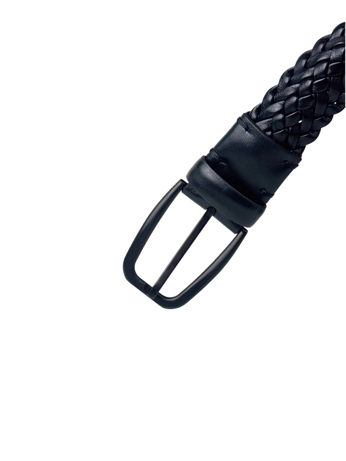 Zegna Black Leather Belt