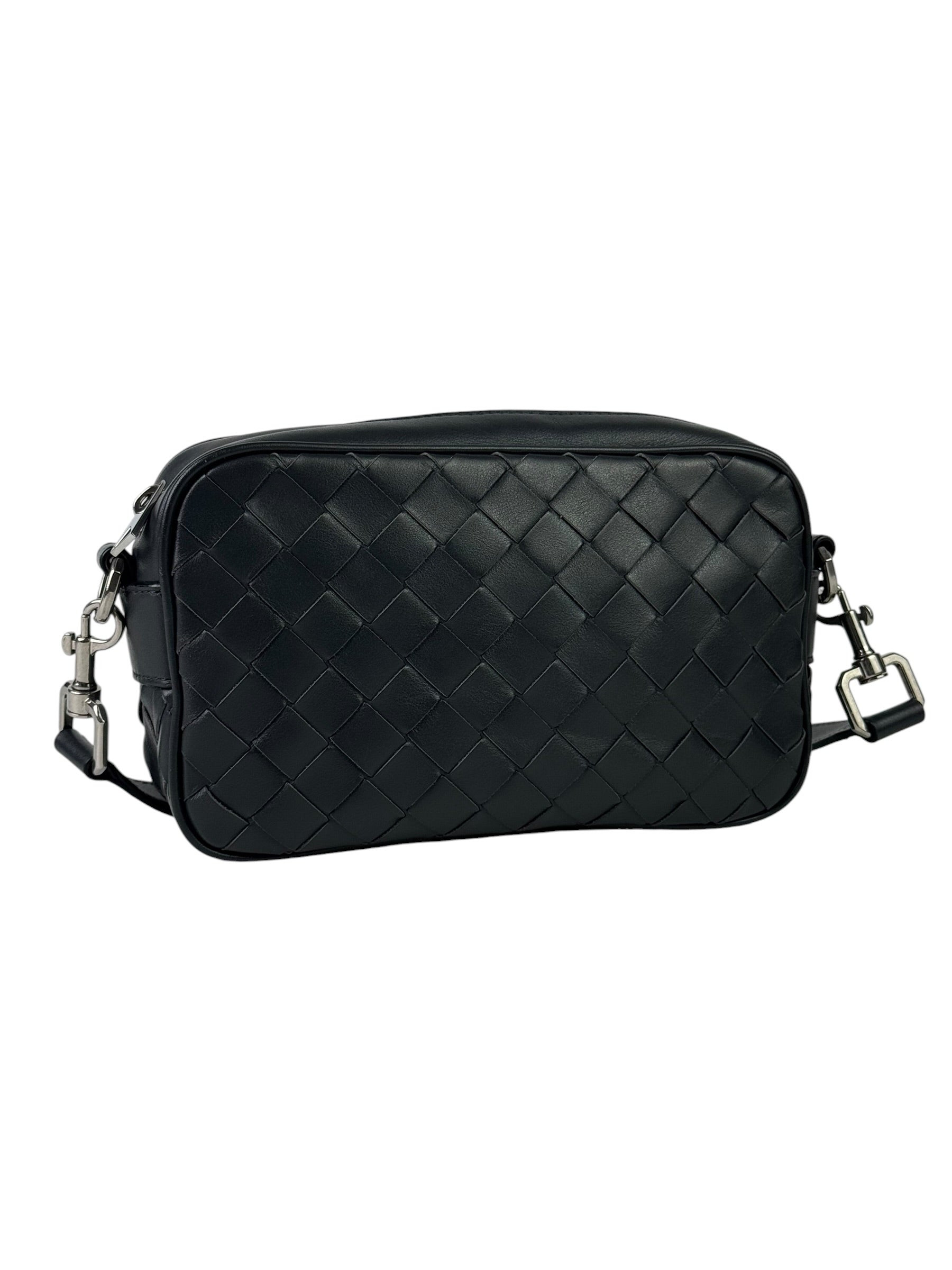 Bottega Veneta Mini Intrecciato Metal D-Ring Camera Bag