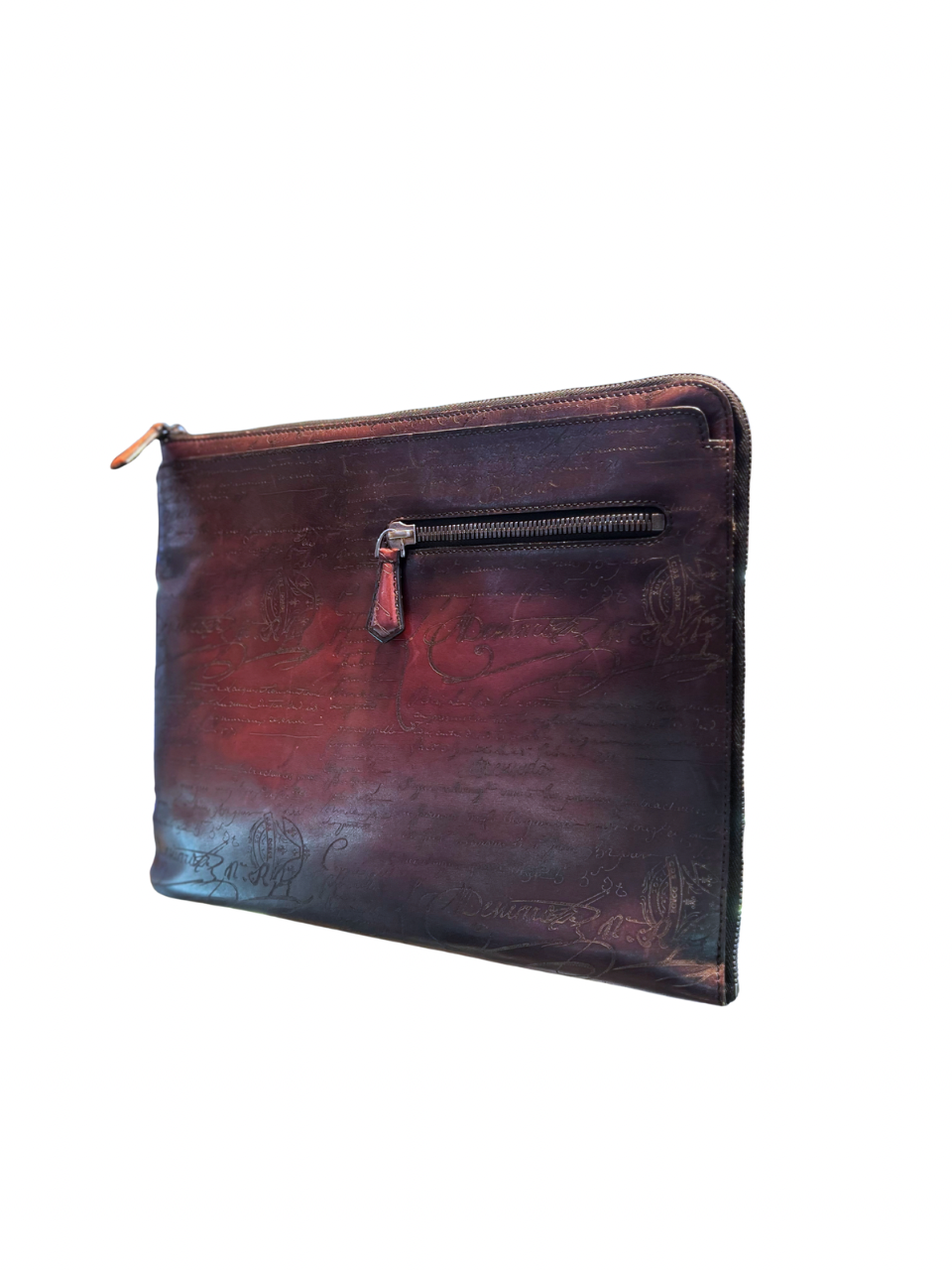 Berluti Scritto Red Document Case Bag
