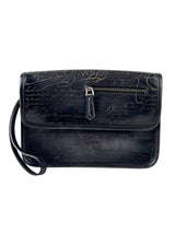 Berluti Scritto Grey Flap Clutch 1
