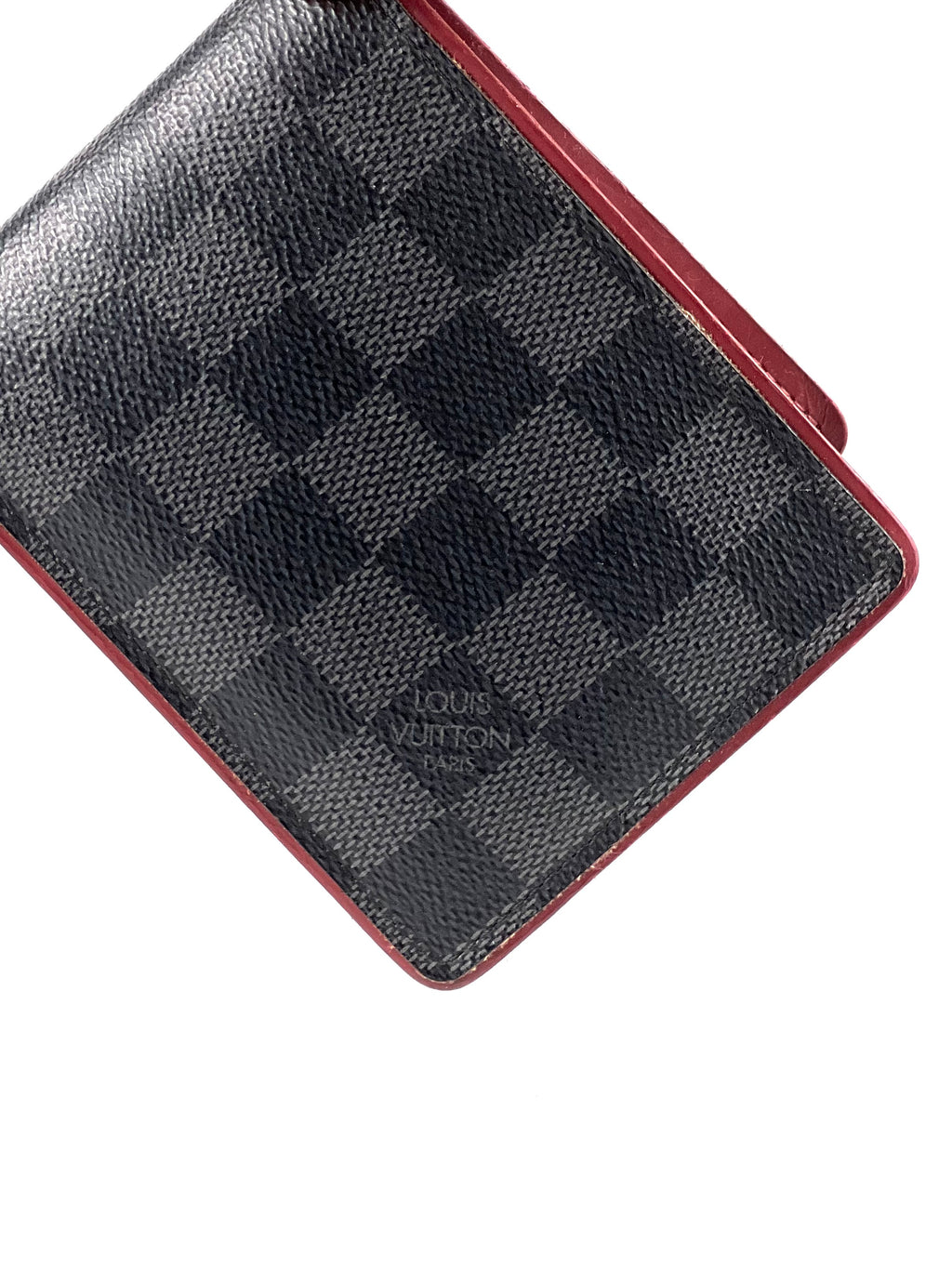 Louis Vuitton Damier Graphite Red Multiple Wallet