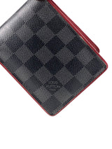 Louis Vuitton Damier Graphite Red Multiple Wallet 5