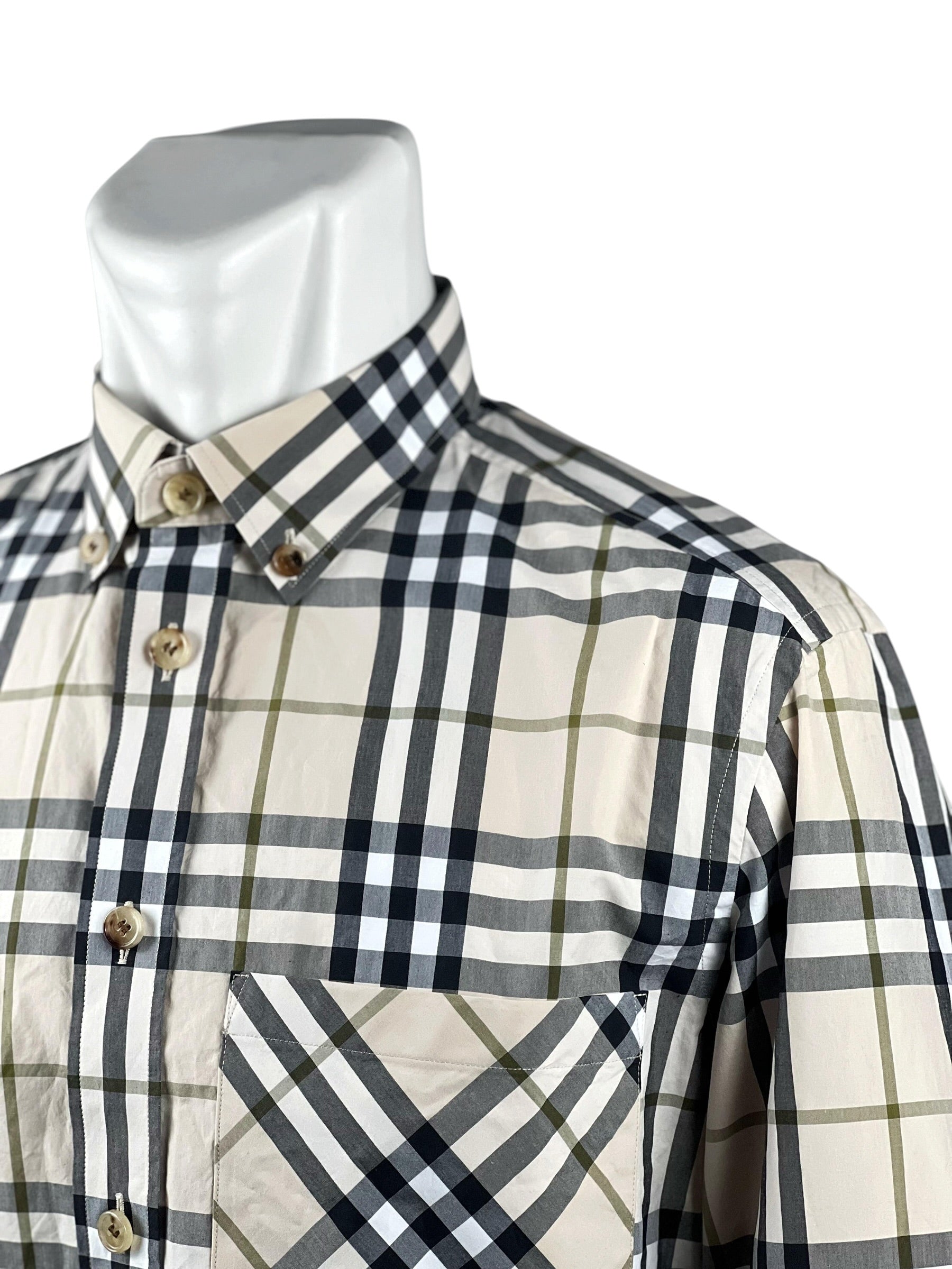 Burberry Nova Check Navy Long Shirt