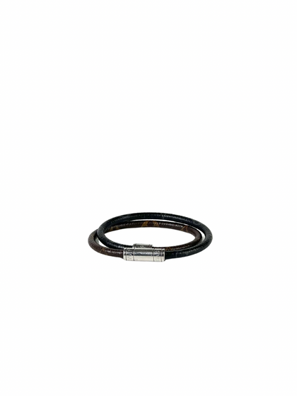 Louis Vuitton Monogram Keep It Double Leather Bracelet
