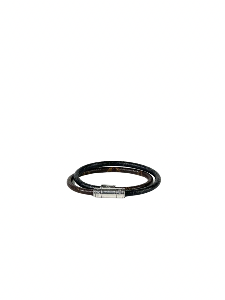 Louis Vuitton Monogram Keep It Double Leather Bracelet