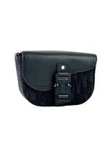 Christian Dior Black Oblique Jacquard Mini Saddle Messenger Bag 2