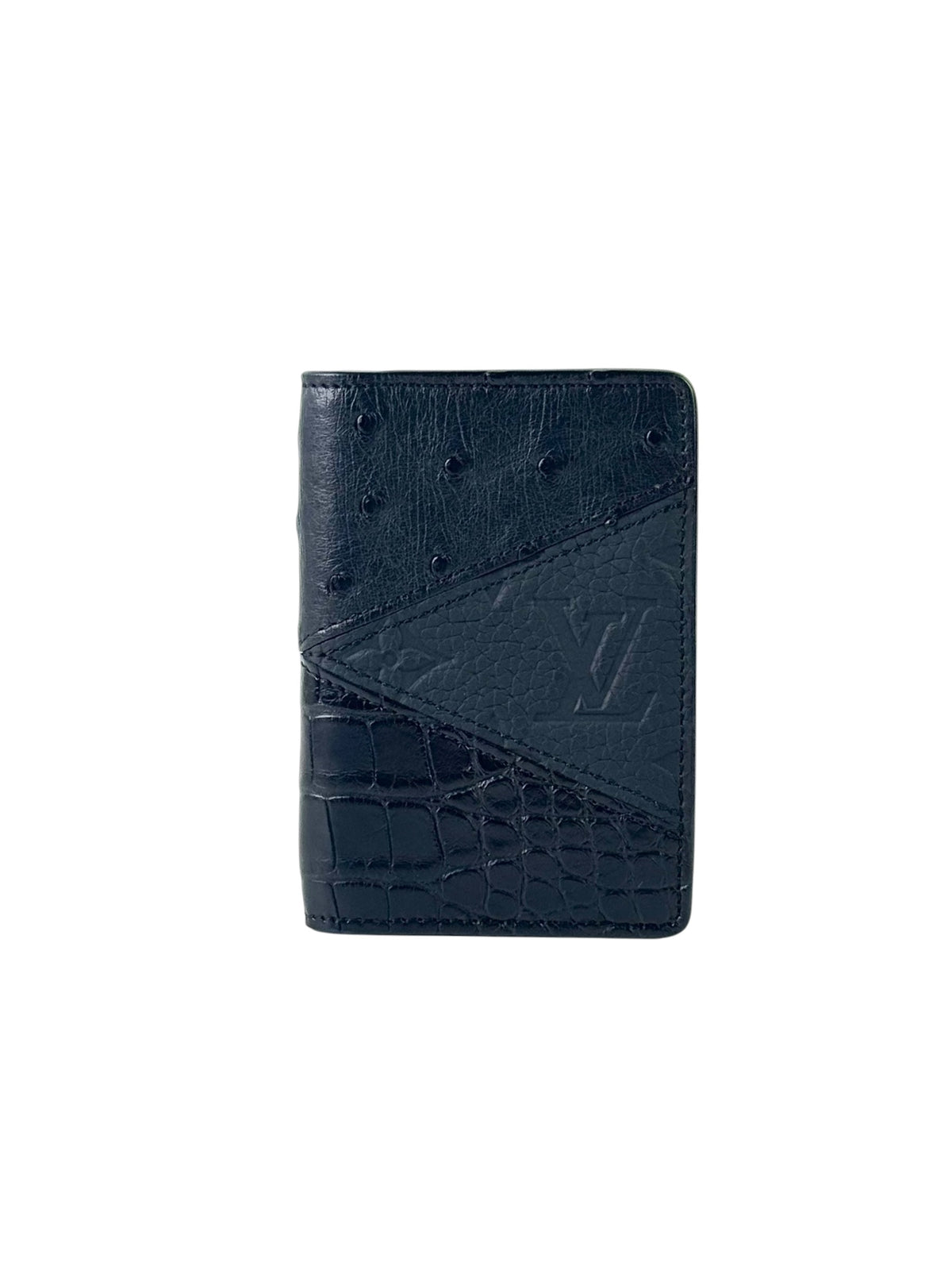 Louis Vuitton Ostrich & Crocodile Monogram Taurillon Pocket Organizer