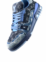 Louis Vuitton Denim Monogram Trainer Sneakers 6