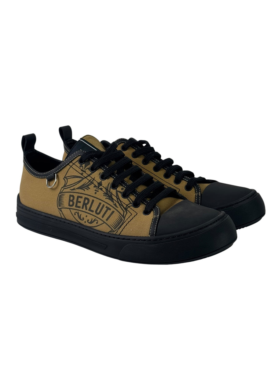 Berluti Playground Canvas Low Sneakers