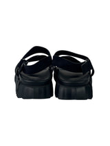 Hermès Electric Black Leather Suede Sandals 4
