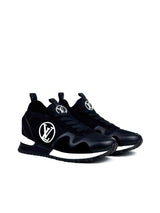 Louis Vuitton Runaway Logo Knit Black Sneakers 1