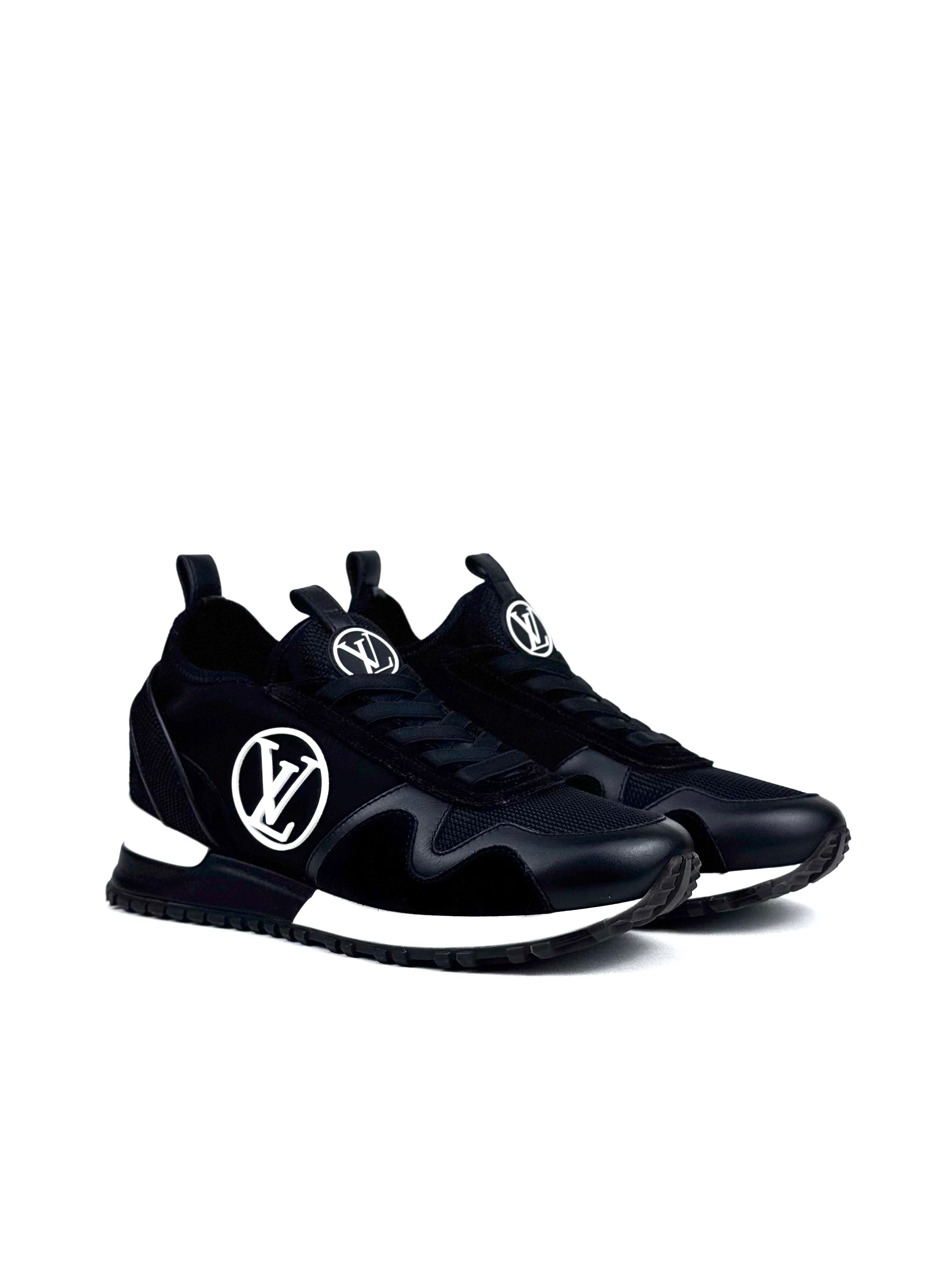 Louis Vuitton Runaway Logo Knit Black Sneakers