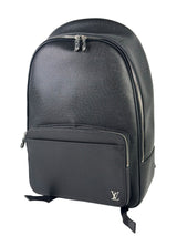 Louis Vuitton Metal Logo Taiga Leather Backpack 3