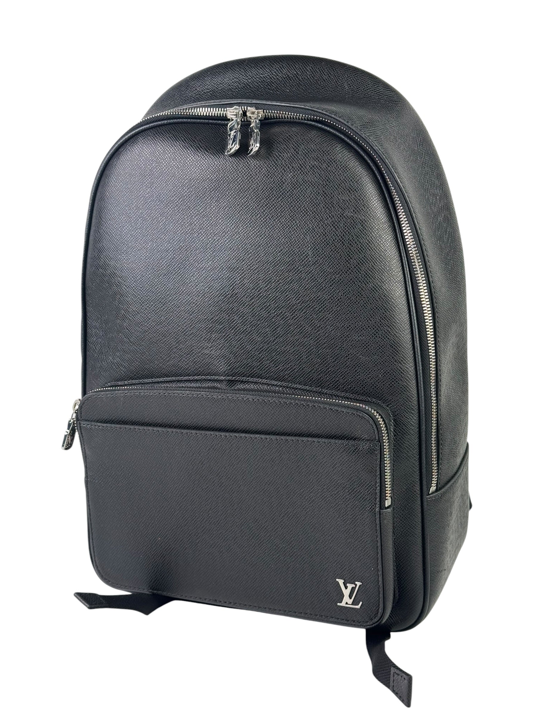 Louis Vuitton Metal Logo Taiga Leather Backpack