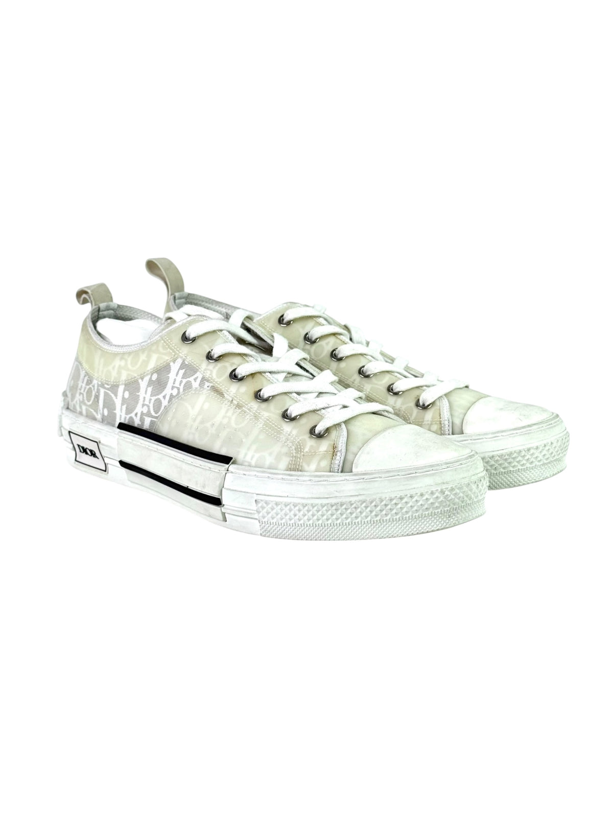 Christian Dior B23 White Oblique Low Sneakers