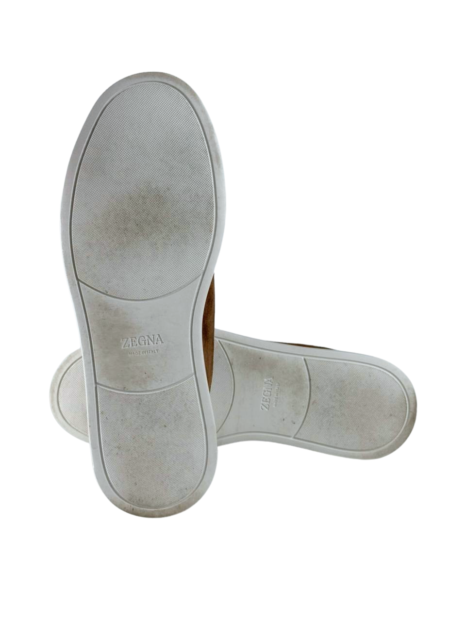 Zegna Triple Stitch Brown Suede Slip On