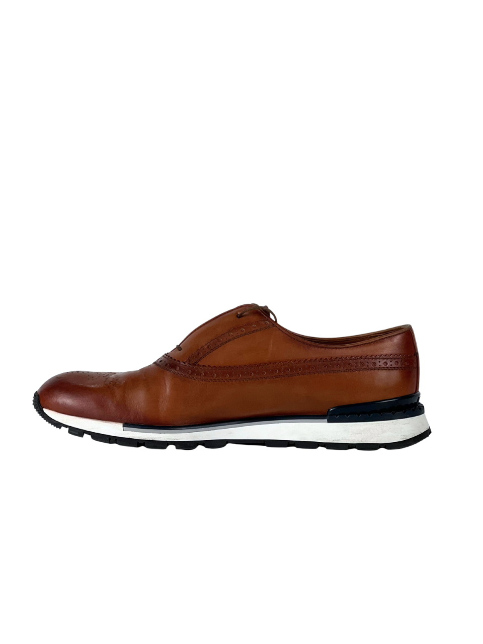 Berluti Fast Track Brown Leather Sneakers