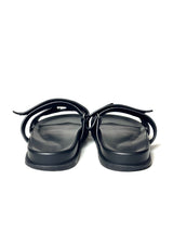 Hermes Chypre Suede Black Sandals 4