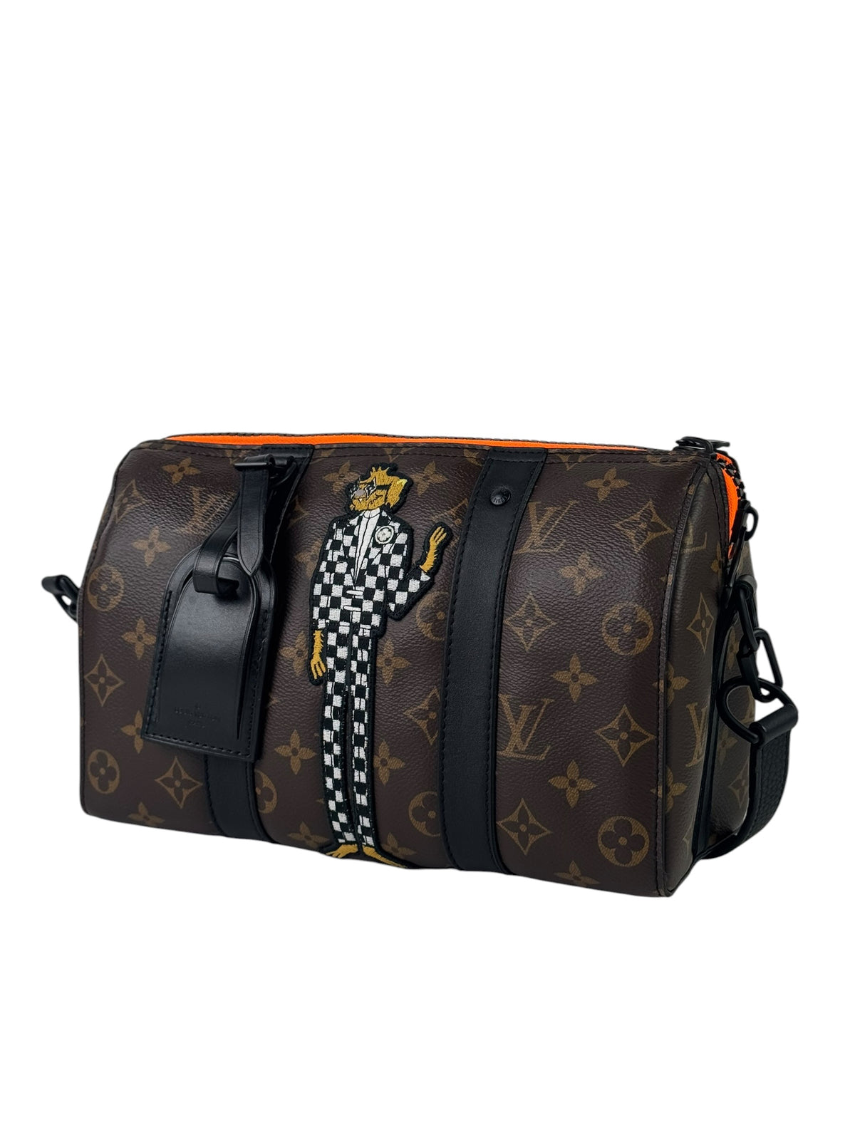 Louis Vuitton x Virgil Abloh Monogram Macassar With Friend City Keepall Sling Bag