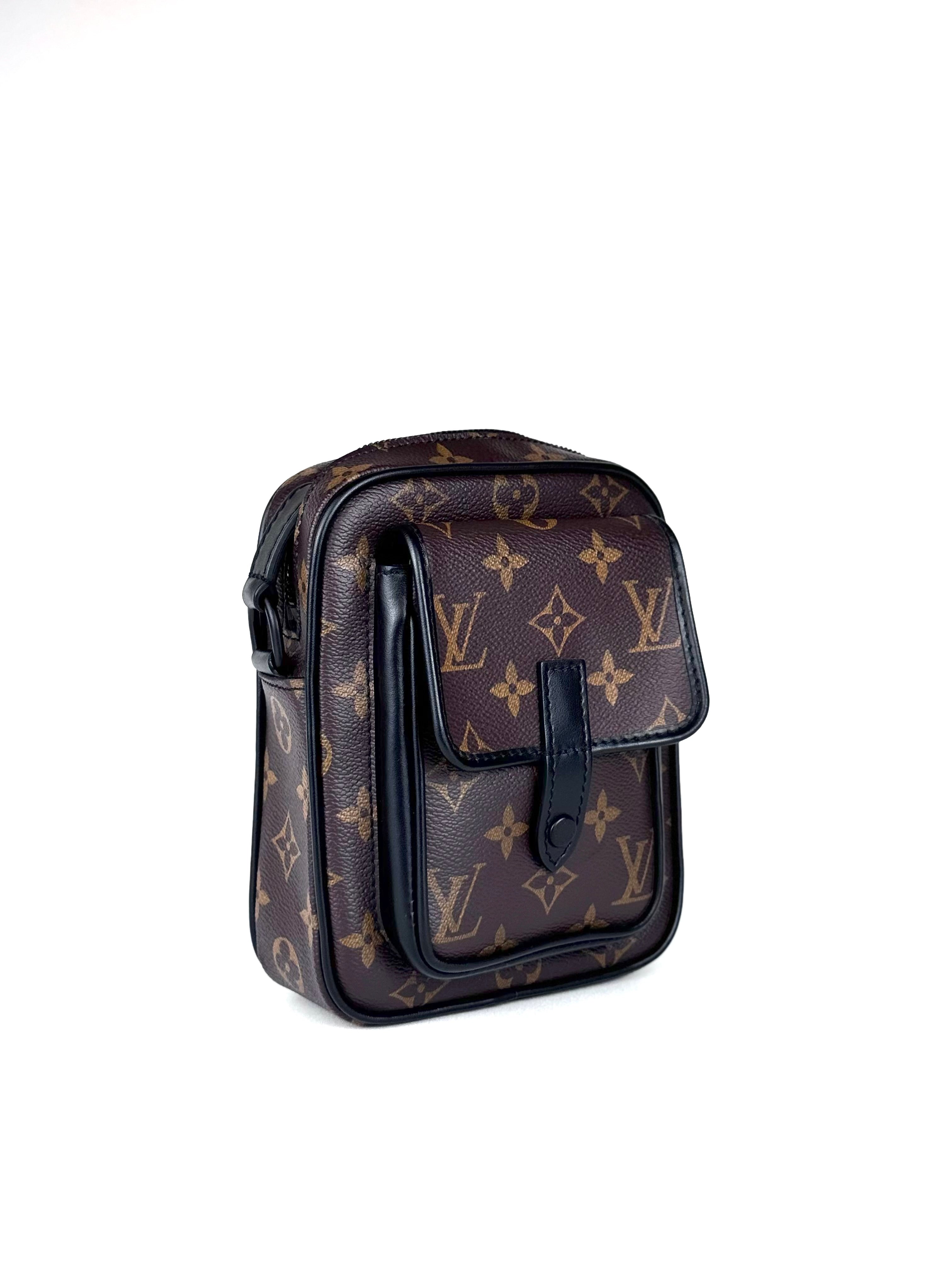 Louis Vuitton Monogram Macassar Christopher Wearable Bag (Microchip)