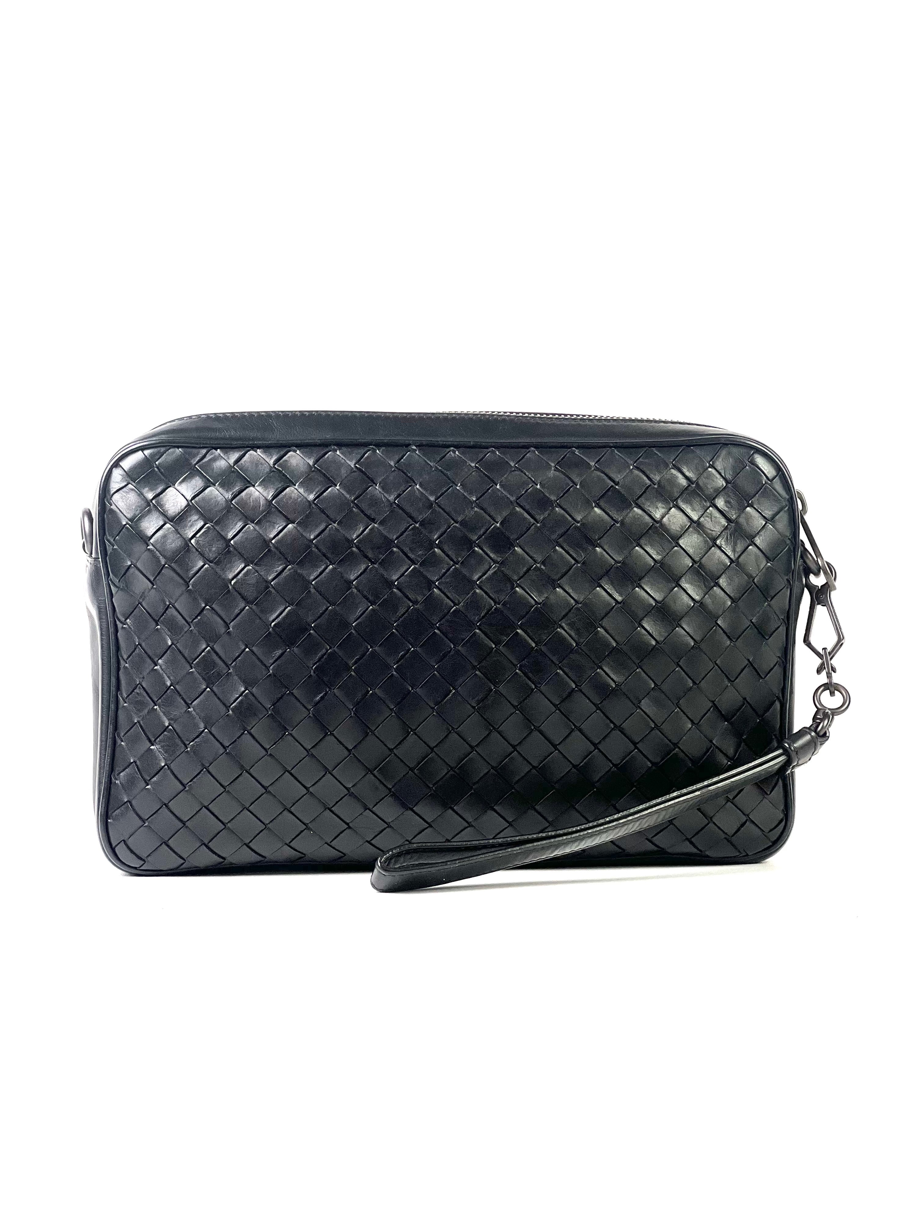 Bottega Veneta Intrecciato Black Pouch