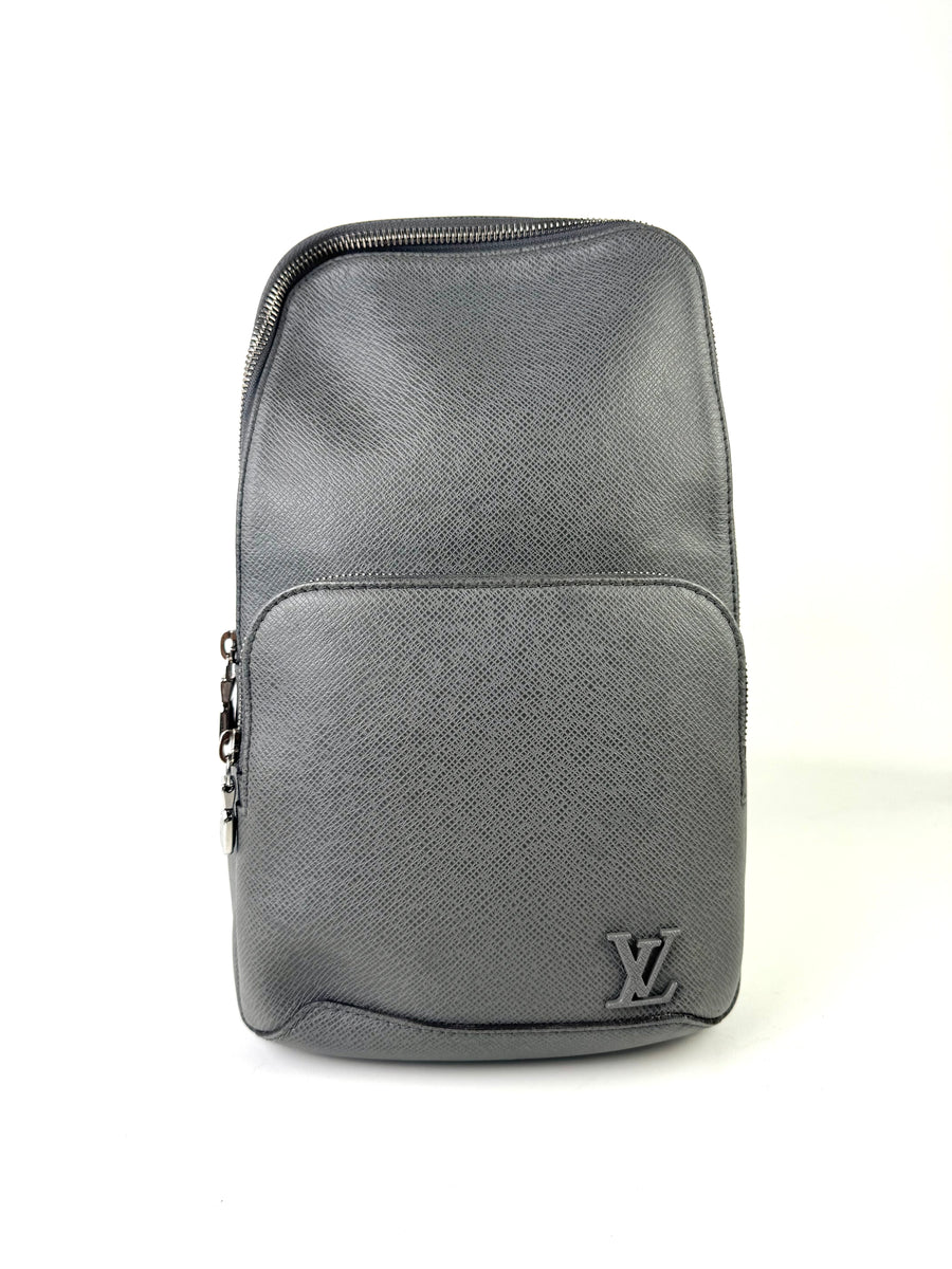 Louis Vuitton Taiga Leather Grey Avenue Sling Bag
