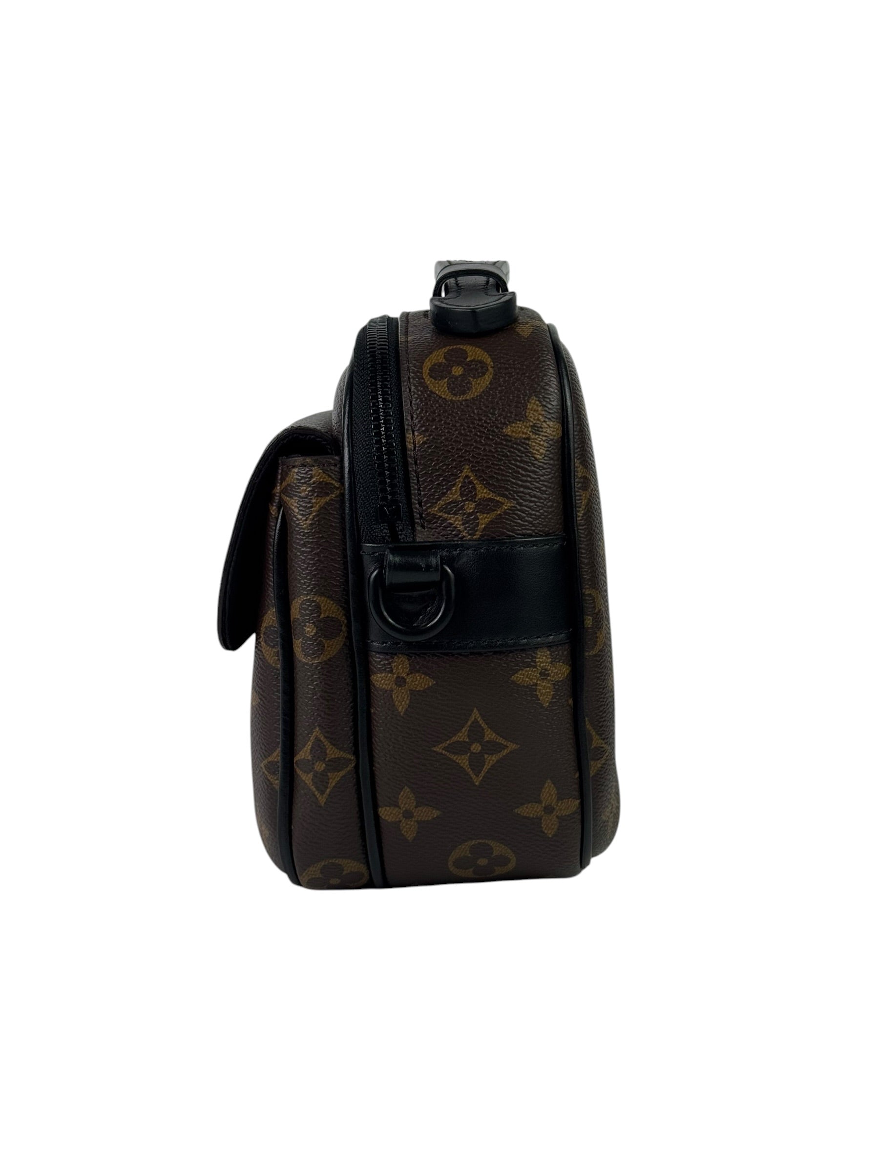 Louis Vuitton S-Lock Monogram Macassar Messenger Bag