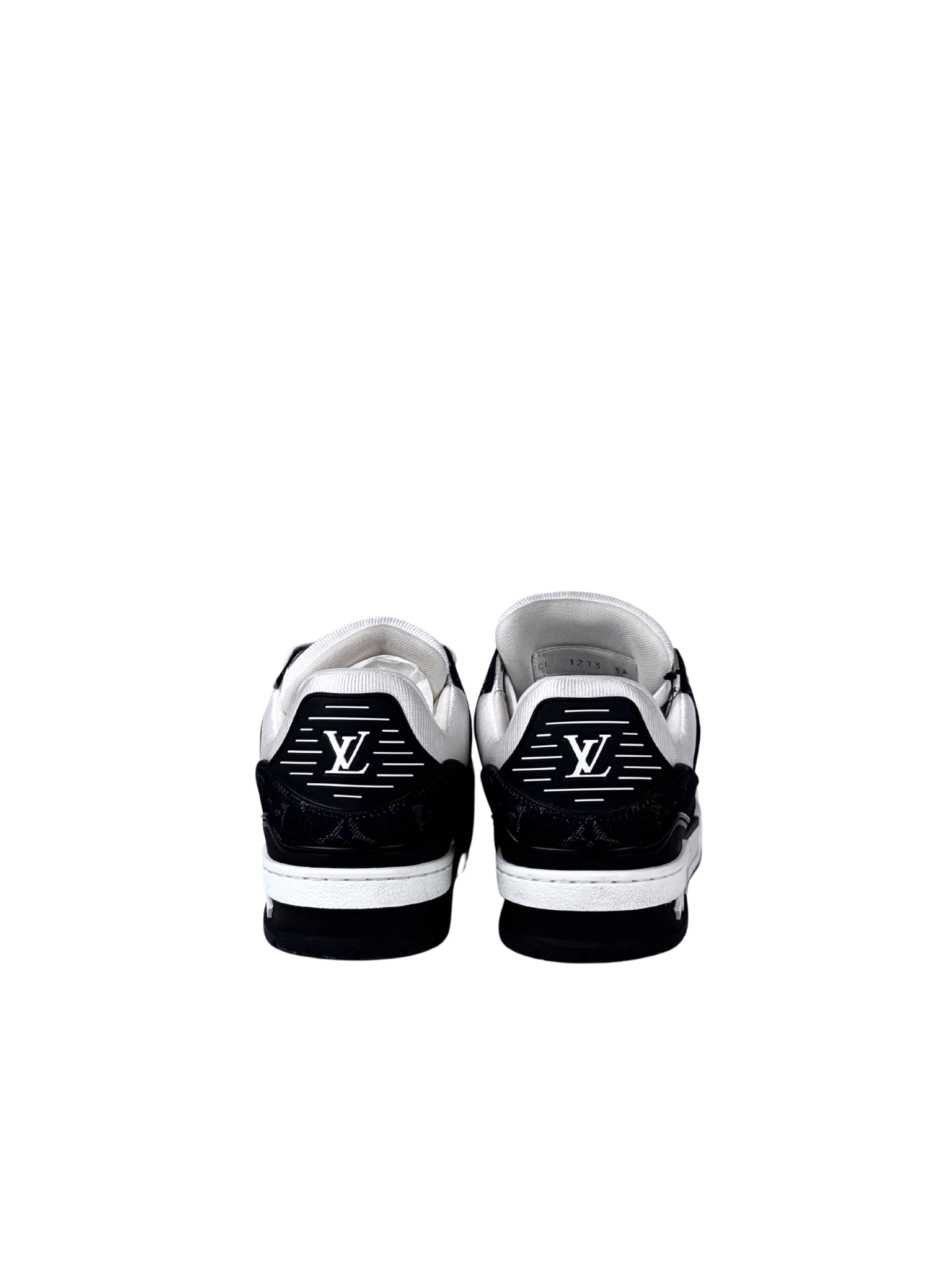 Louis Vuitton Monogram Denim Black Trainer Sneakers