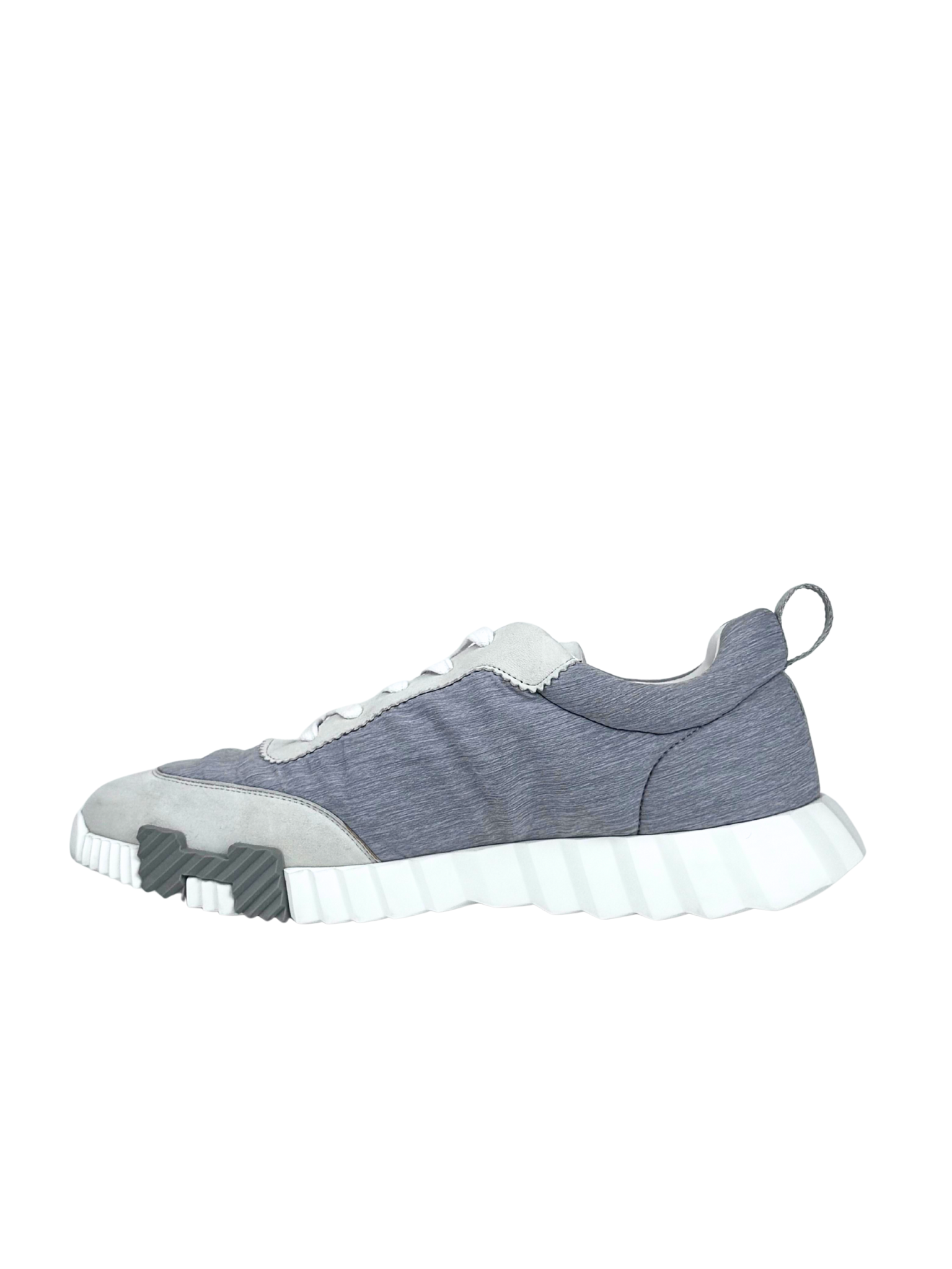 Hermes Bouncing Fabric Grey Sneakers